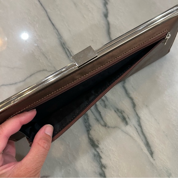 Vintage Chinese Laundry Two-Tone Leather Wallet Clutch – Y2K Era - Picture 7 of 15